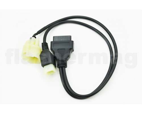 Переходник с OBD2 16 pin на 4+8 pin Suzuki лодки