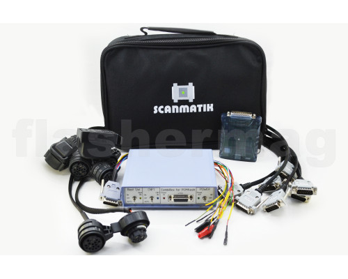 DSGPROG Сканматик 2 PRO + PCMFlash 58 модуль + комплект кабелей DSG (CVT) + Powerbox combibox