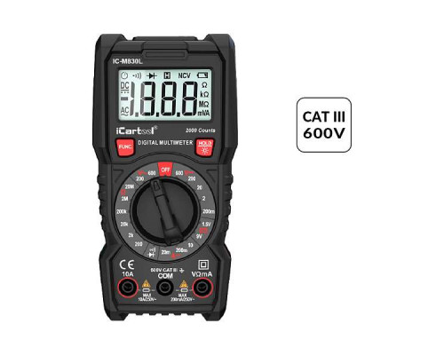 Мультиметр цифровой iCartool IC-M830L